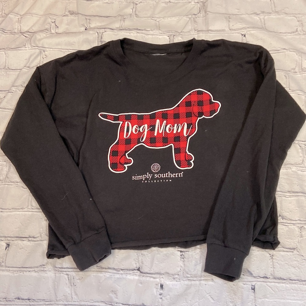 Simply Southern Dog Mom Long Sleeve Crop